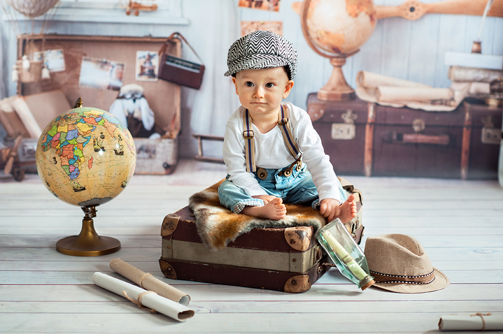 przygotowanie dziecka do podróży, fotografia dziecięca, studio fotograficzne konin, 